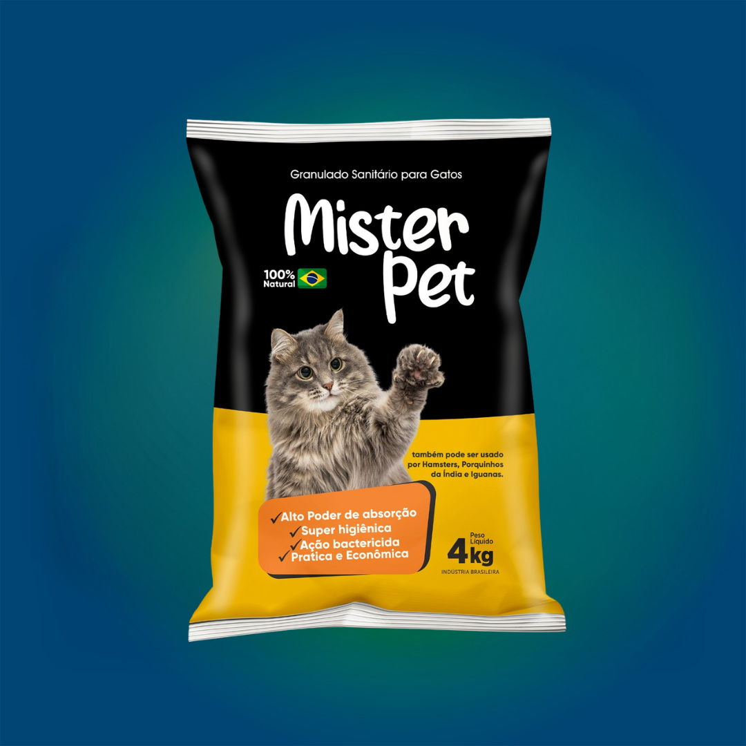 Areia Higiênica 4KG Mister Pet
