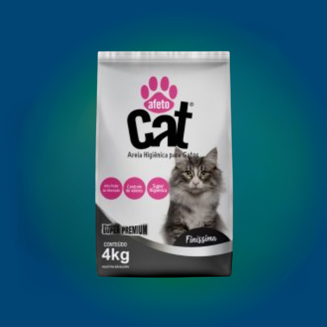 Areia Higiênica 4KG Afeto Cat Finissima