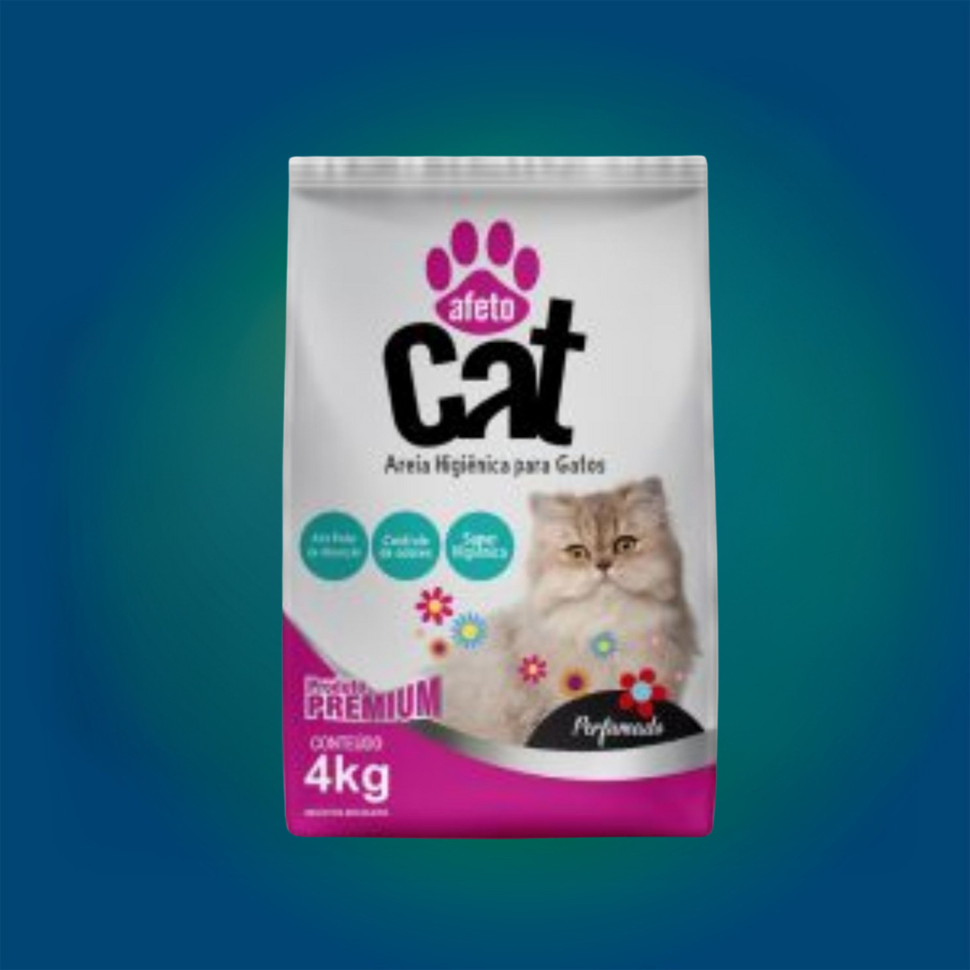 Areia Higiênica 4KG Afeto Cat Perfumada