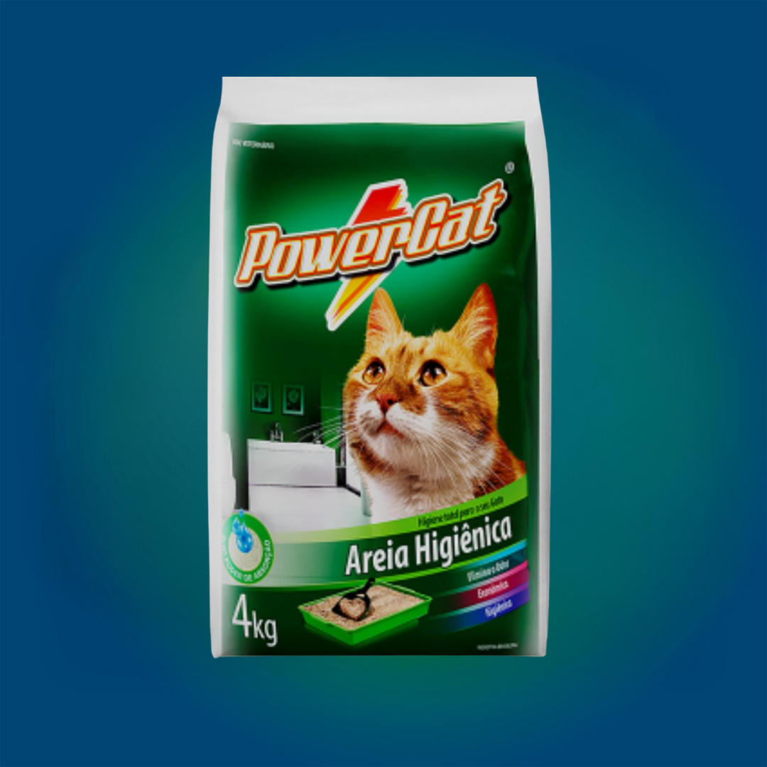 Areia Higiênica 4KG PowerCat