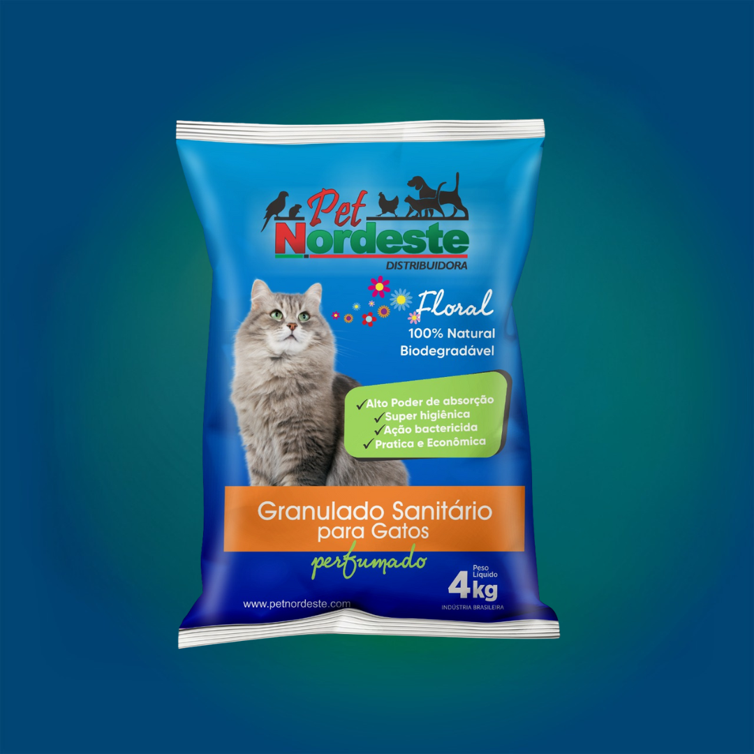 Areia Higiênica 4KG Pet Nordeste Floral