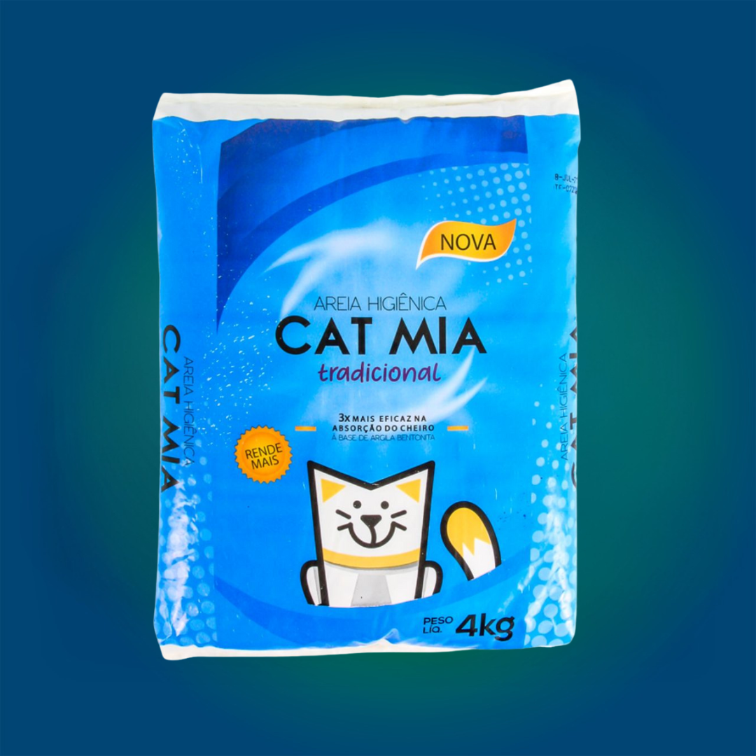 Areia Higiênica 4KG Cat Mia Tradiocial